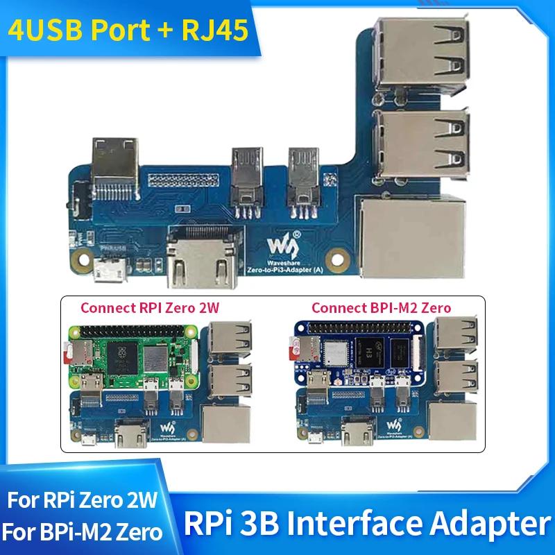    2W ٳ  M2 -RPI 3B Ȯ , 4USB Ʈ + RJ45 ̽ - 3B USB HDMI ȣȯ